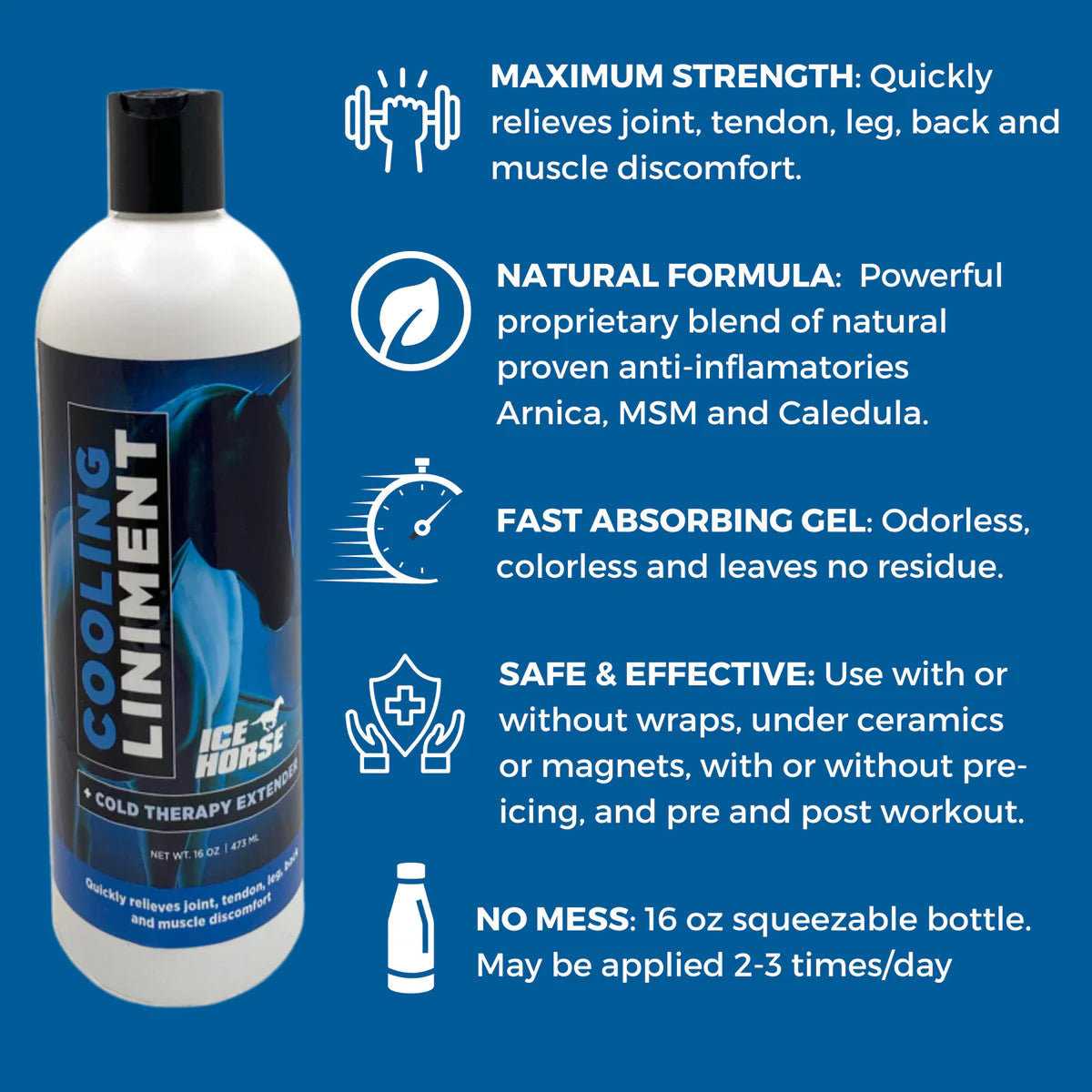 Cooling Liniment for Horses & Humans